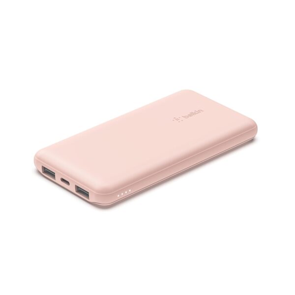 Belkin 10000 mAh PD power bank Fast Charging with 1 USB-C and 2 USB-A Ports to Charge 3 Devices