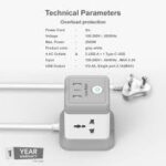 OneBeat Cube 4 Sockets Extension Board 2M (OB-20432-U) - Image 3