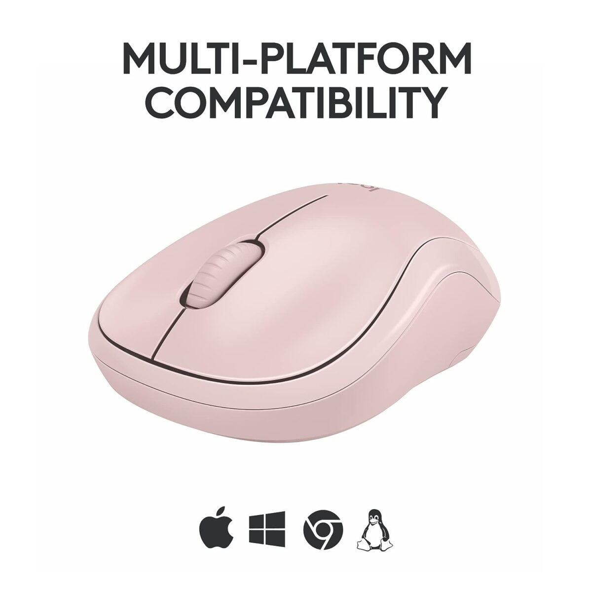 Logitech M240 Silent Bluetooth Mouse, Rose - Image 2