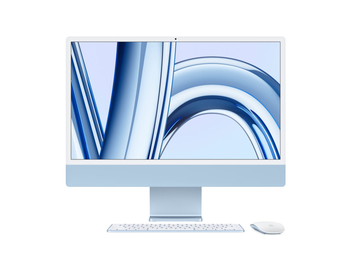Apple imac 24inch M3 chip 16gb/256gb SSD-BLUE - Image 1