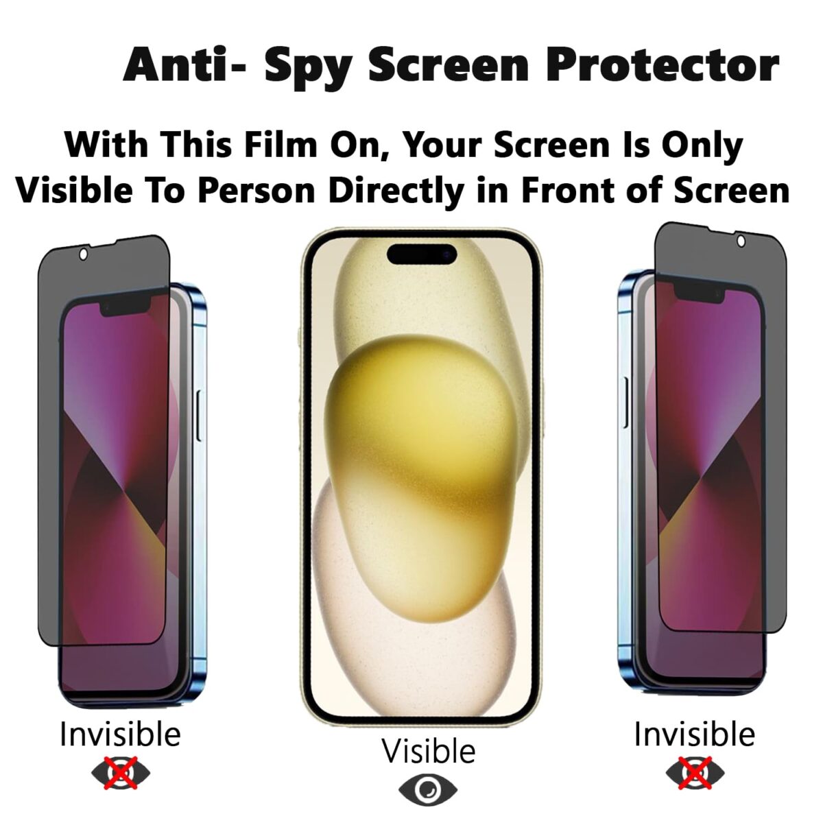 iPhone 15 Privacy Screen Protector - Image 3