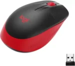 Logitech M190 Wireless Optical Mouse (Red-Black) - Image 5