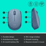 Logitech M171 Wireless Mouse- Blue Grey - Image 5
