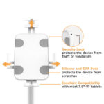 Height Adjustable Universal Anti-Theft Tablet Floor Stand - Image 2