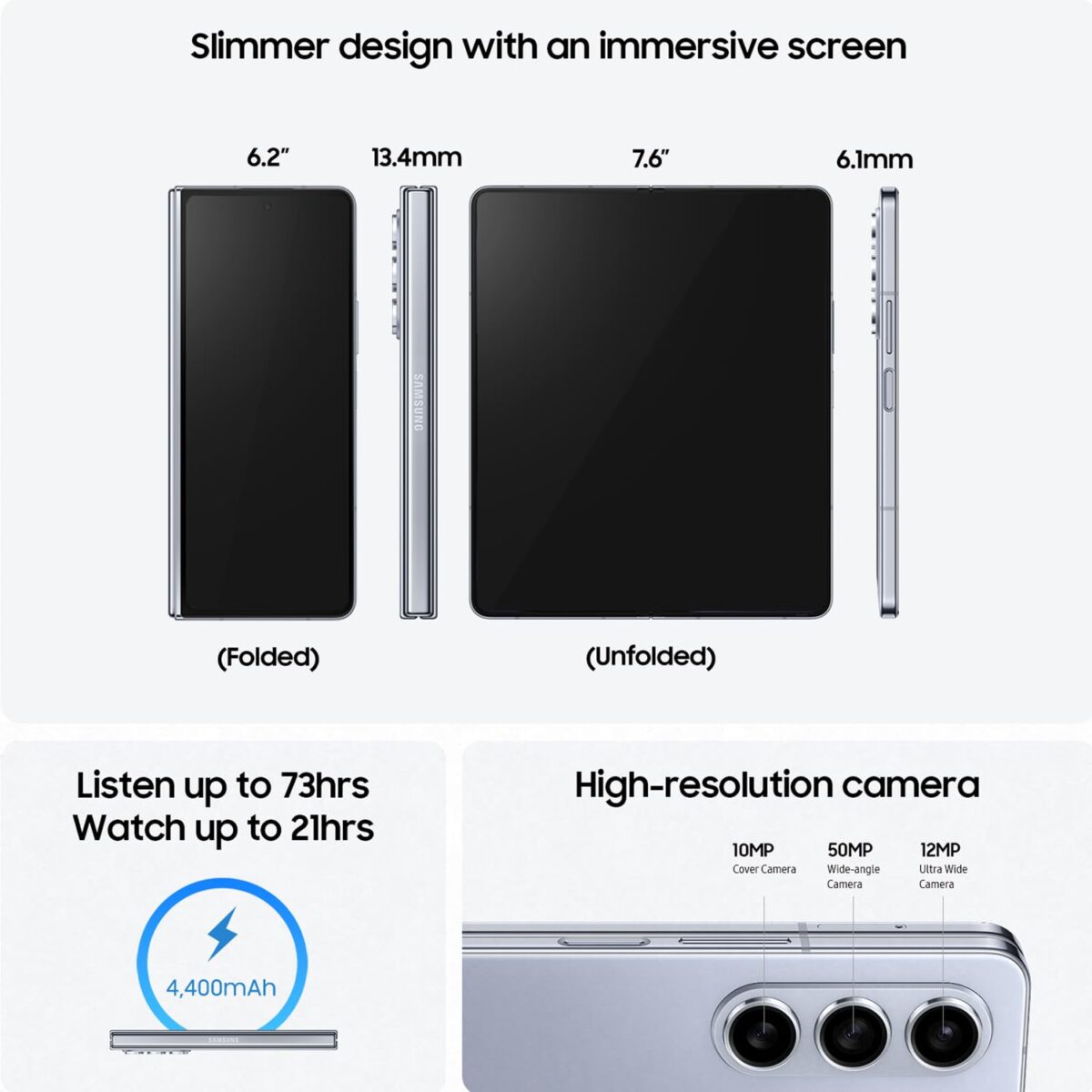 Samsung Z Fold5 5G (12/256GB )-cream - Image 3