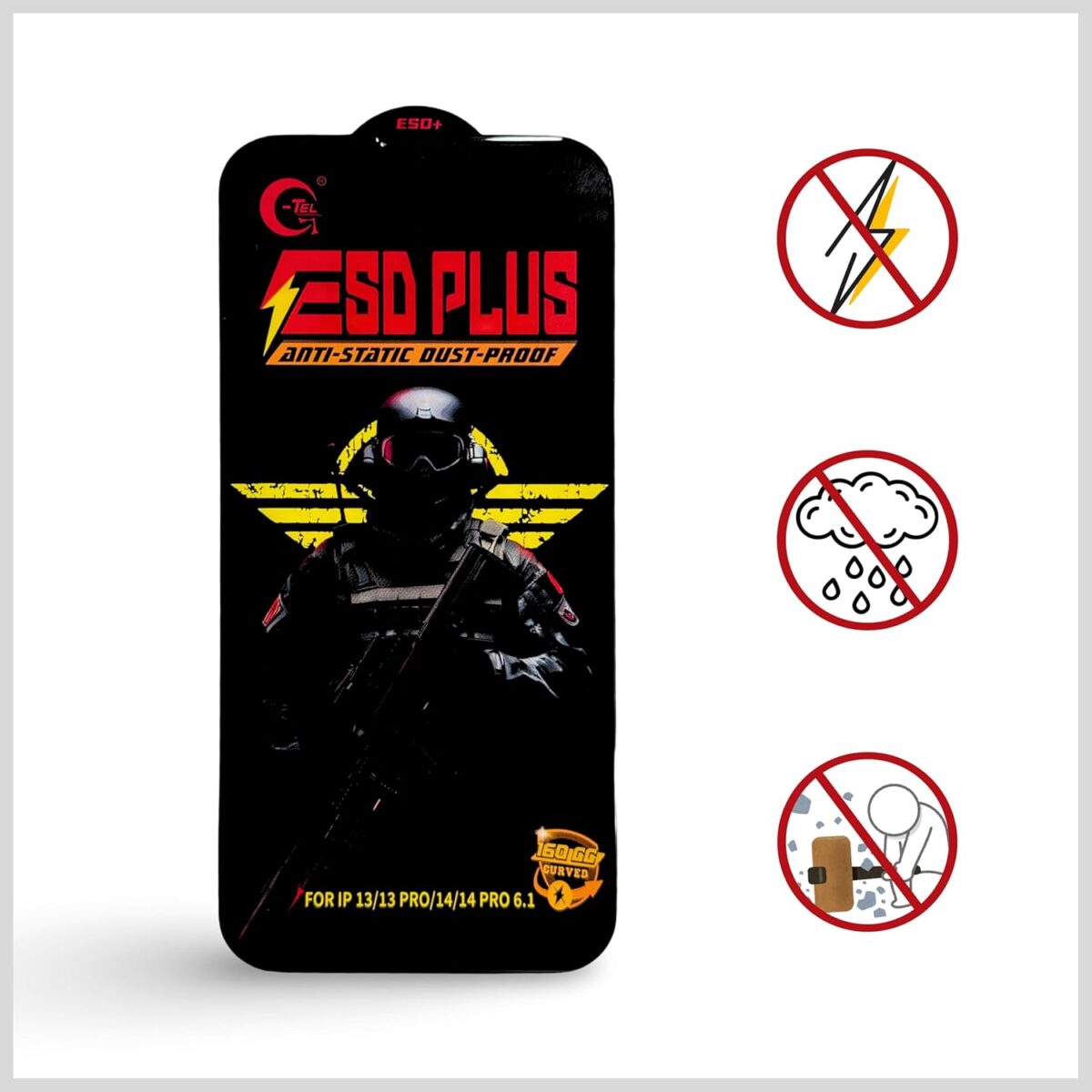 ESD Plus Anti-Static Tempered Glass for iPhone17 pro max - Image 4