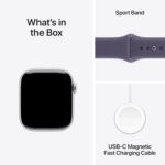 Apple Watch Series 11 GPS 42mm Silver Aluminium Case with Purple Fog Sport Band - Image 3