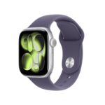 Apple Watch Series 11 GPS 42mm Silver Aluminium Case with Purple Fog Sport Band - Image 2