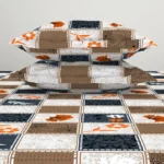 Welspun Microfiber Queen Flat 105 TC Self Design Bedsheet  (Pack of 1, Dark Grey)