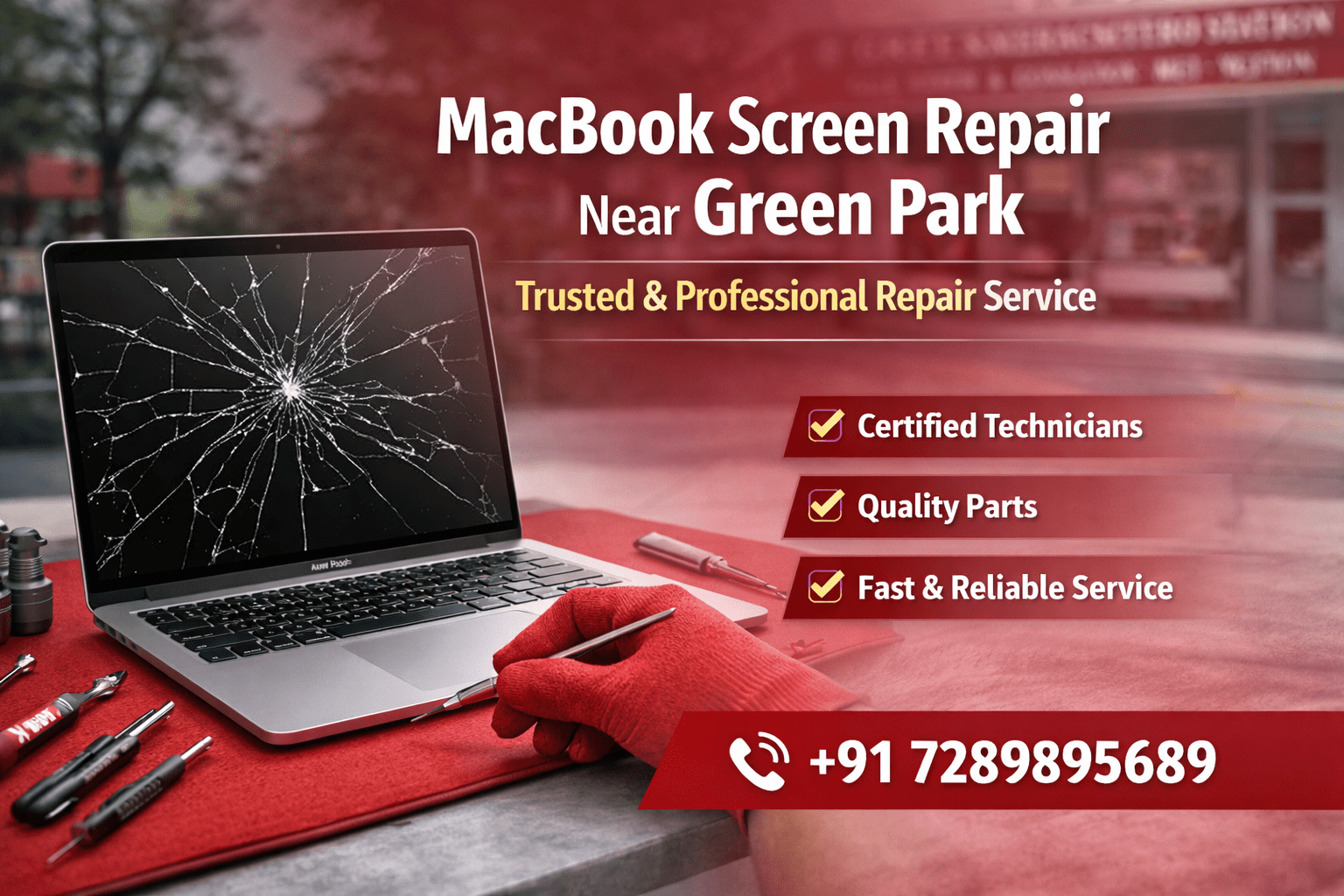 MacBook Screen Repair Near Green Park – Trusted & Professional Repair Service
