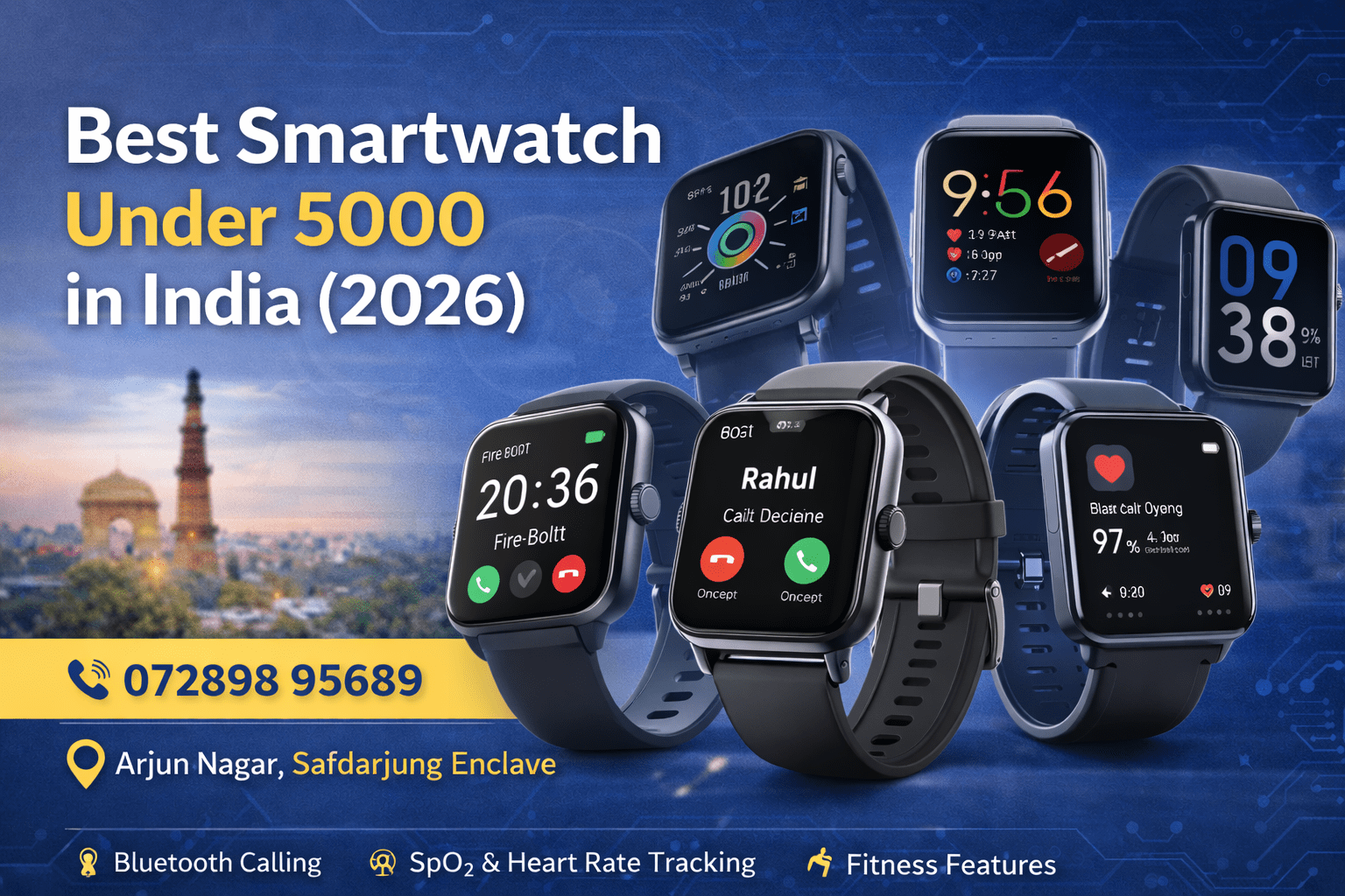 Best smartwatches under 5000 in India